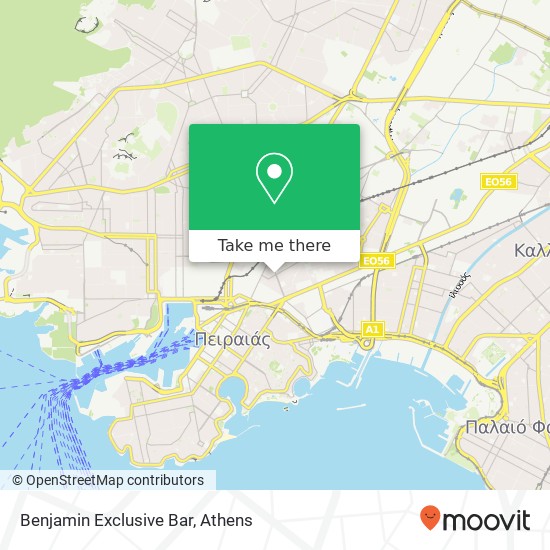 Benjamin Exclusive Bar, Δωδεκανήσου 185 40 Πειραιάς map