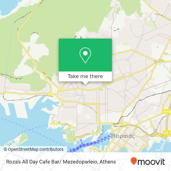 Roza's All Day Cafe Bar/ Mezedopwleio, Κωνσταντινουπόλεως 187 57 Κερατσίνι map