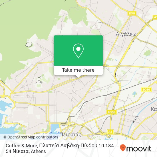 Coffee & More, Πλατεία Δαβάκη-Πίνδου 10 184 54 Νίκαια map