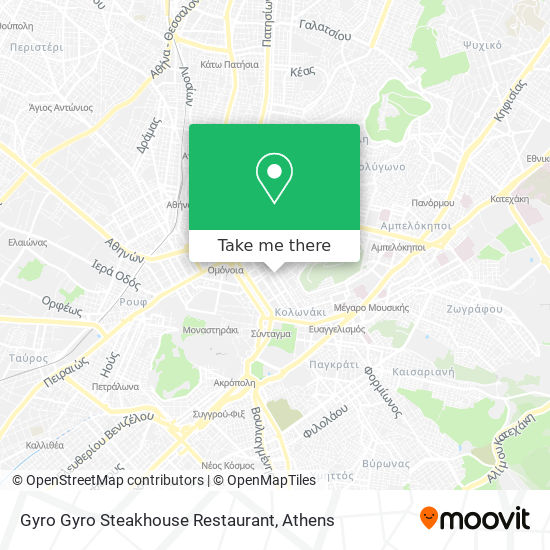 Gyro Gyro Steakhouse Restaurant map