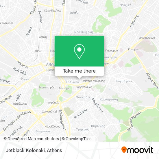 Jetblack Kolonaki map