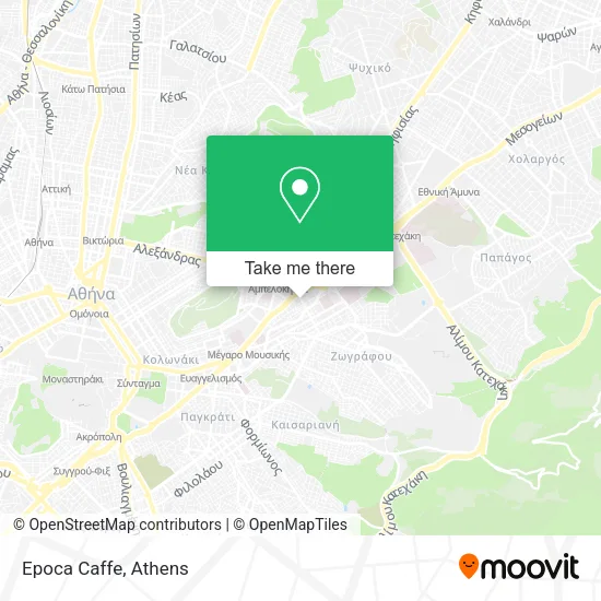 Epoca Caffe map