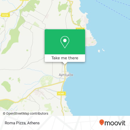 Roma Pizza, Λεωφόρος Αρτέμιδος 190 16 Αρτέμιδα map