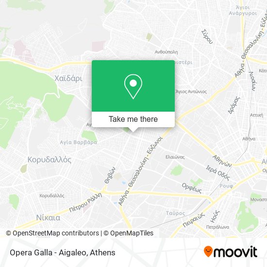 Opera Galla - Aigaleo map
