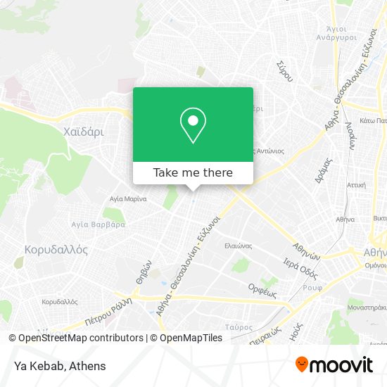 Ya Kebab map