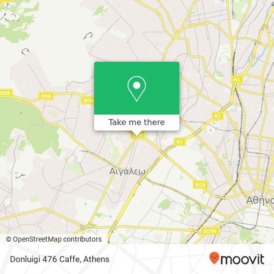 Donluigi 476 Caffe, Θηβών 476 122 42 Περιστέρι map