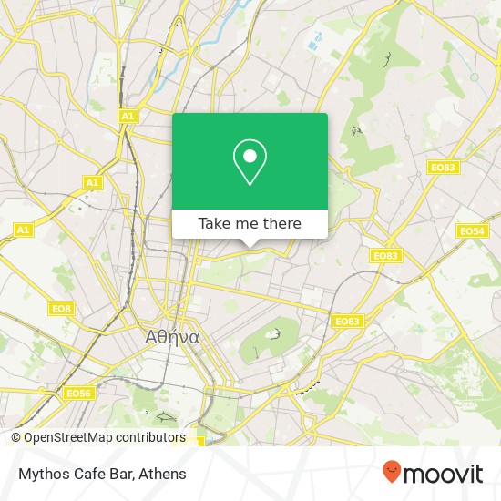 Mythos Cafe Bar, Ευελπίδων 113 62 Αθήνα map