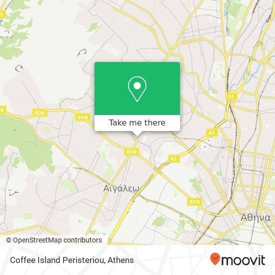 Coffee Island Peristeriou, Θηβών 63 121 36 Περιστέρι map