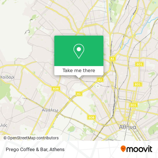 Prego Coffee & Bar map