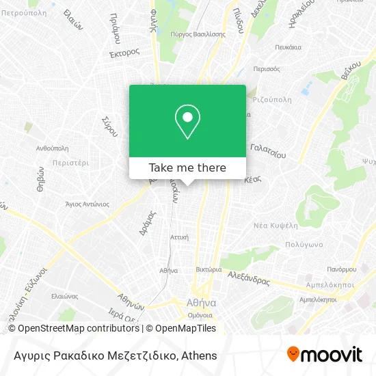 Αγυρις Ρακαδικο Μεζετζιδικο map