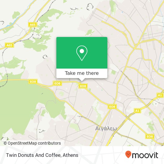 Twin Donuts And Coffee, Φαβιέρου 4 124 61 Χαϊδάρι map