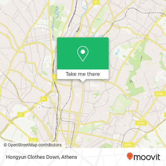 Hongyun Clothes Down, Πατησίων 112 55 Αθήνα map