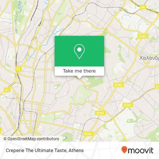 Creperie The Ultimate Taste, Πρωτοπαπαδάκη 30 111 47 Γαλάτσι map