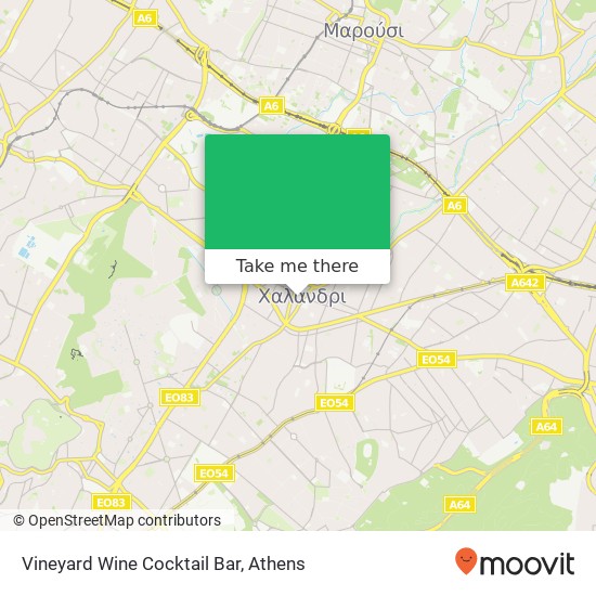 Vineyard Wine Cocktail Bar map