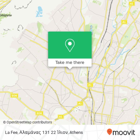 La Fee, Αλαμάνας 131 22 Ίλιον map