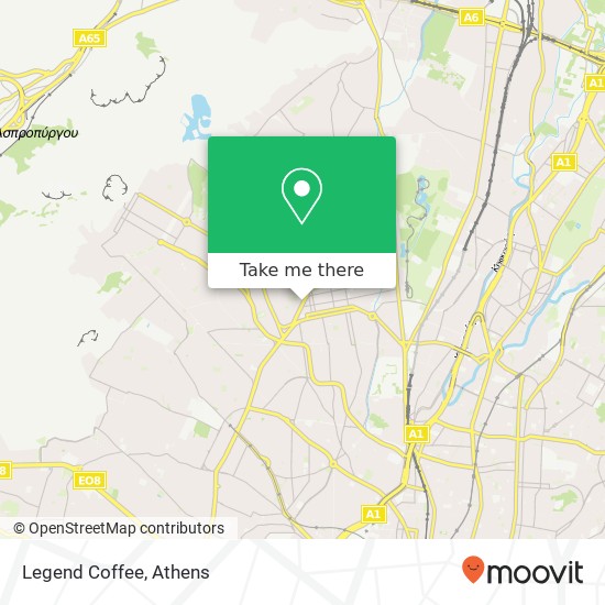 Legend Coffee, Θηβών 509 131 23 Ίλιον map