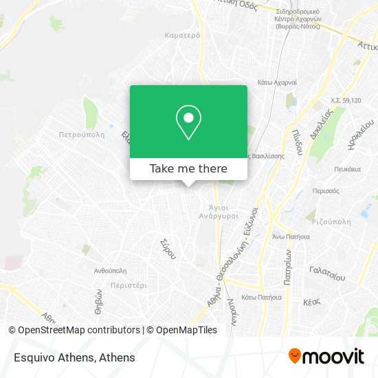 Esquivo Athens map