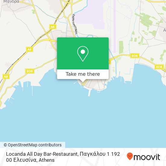 Locanda All Day Bar-Restaurant, Παγκάλου 1 192 00 Ελευσίνα map