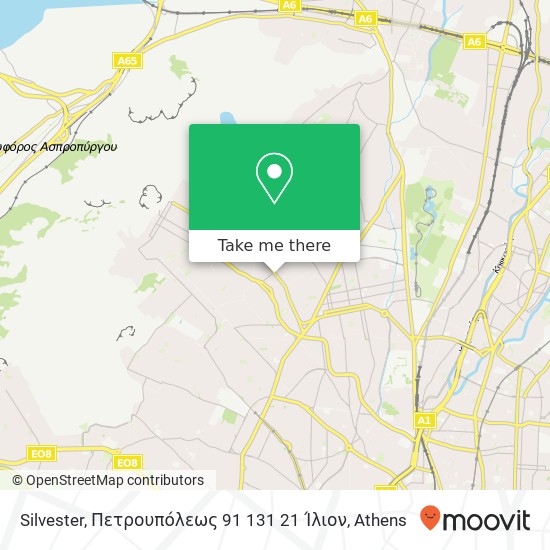 Silvester, Πετρουπόλεως 91 131 21 Ίλιον map