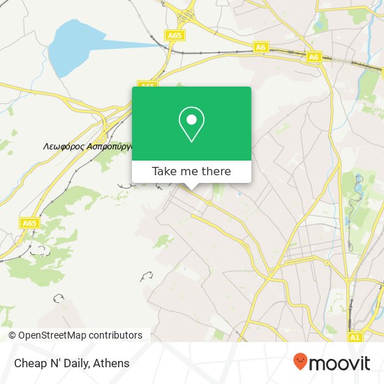 Cheap N' Daily, 25ης Μαρτίου 35 132 31 Πετρούπολη map