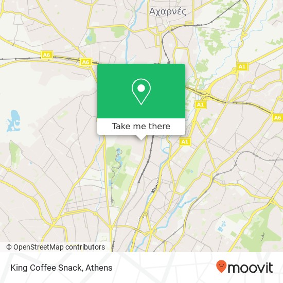 King Coffee Snack, Μπουμπουλίνας 10 134 51 Καματερό map