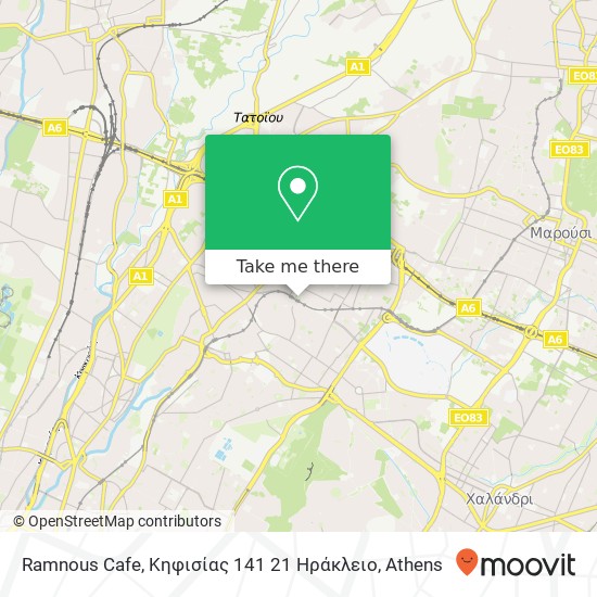 Ramnous Cafe, Κηφισίας 141 21 Ηράκλειο map