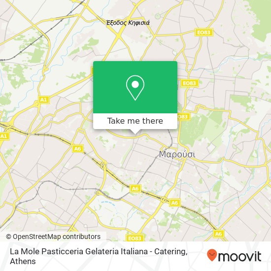 La Mole Pasticceria Gelateria Italiana - Catering, Δημοκρατίας 3 151 21 Πεύκη map