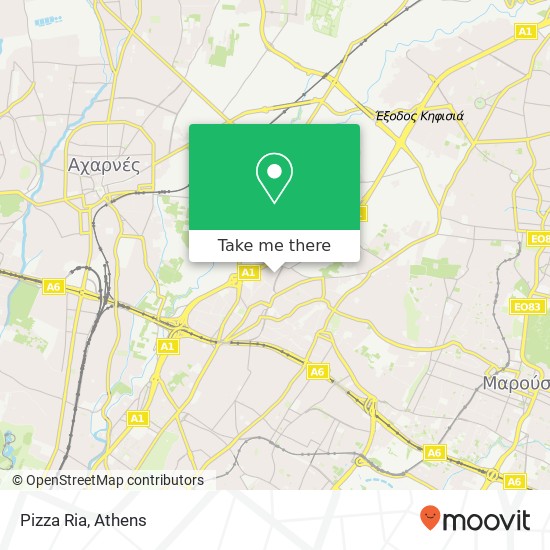 Pizza Ria, Ερμού 144 52 Μεταμόρφωση map