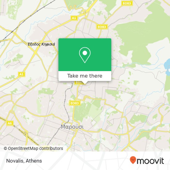 Novalis, Κολοκοτρώνη 1 145 62 Κηφισιά map