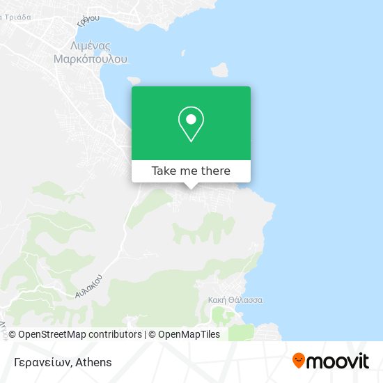 Γερανείων map