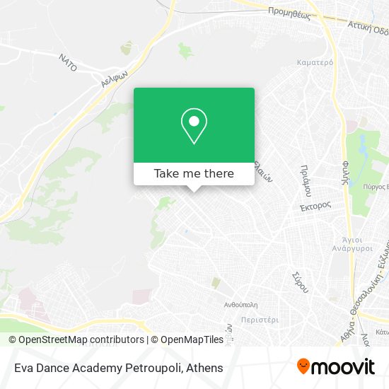 Eva Dance Academy Petroupoli map