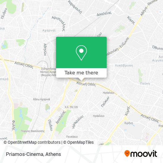 Priamos-Cinema map
