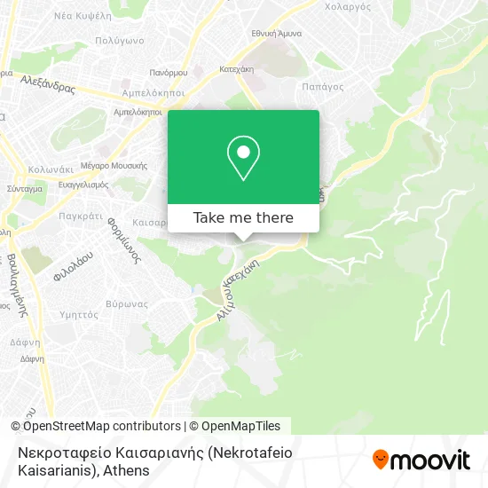 Νεκροταφείο Καισαριανής (Nekrotafeio Kaisarianis) map