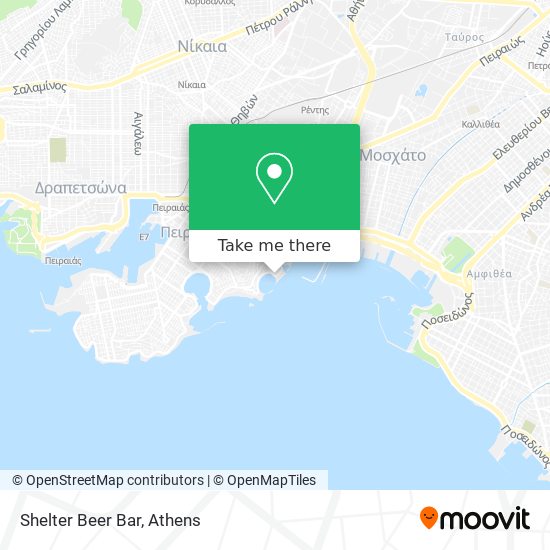 Shelter Beer Bar map