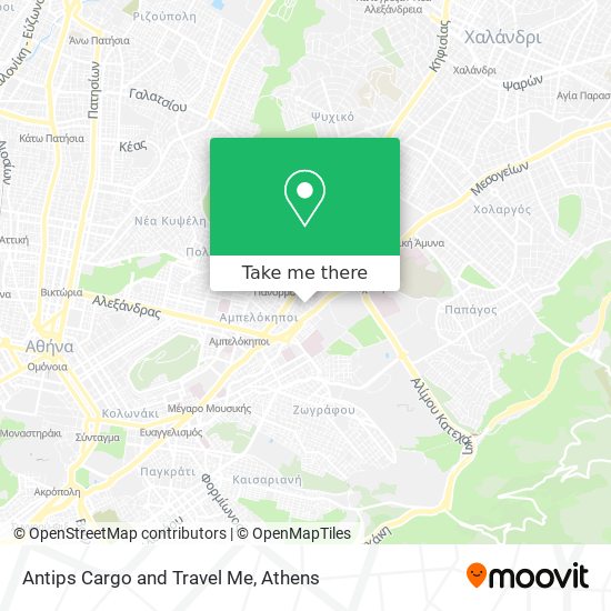 Antips Cargo and Travel Me map