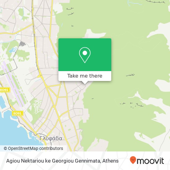 Agiou Nektariou ke Georgiou Gennimata map