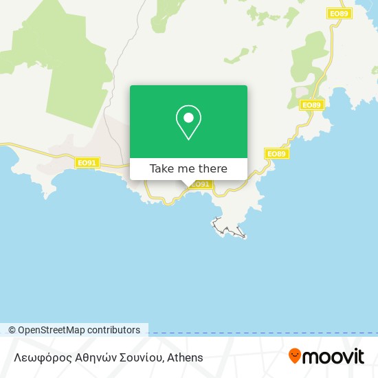 Λεωφόρος Αθηνών Σουνίου map