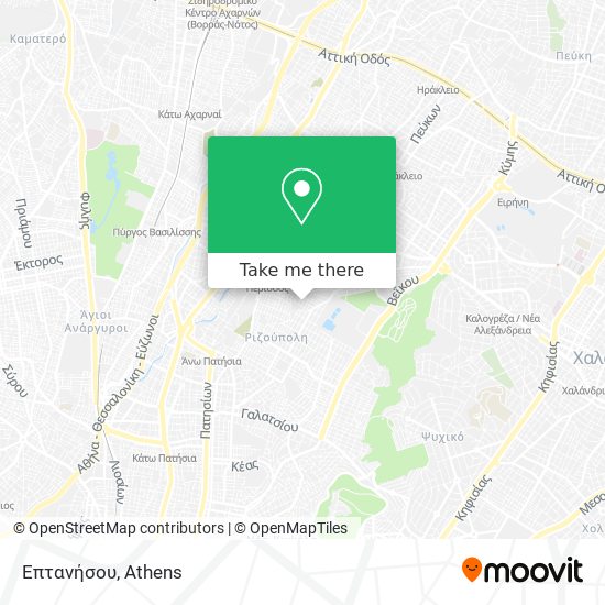 Επτανήσου map