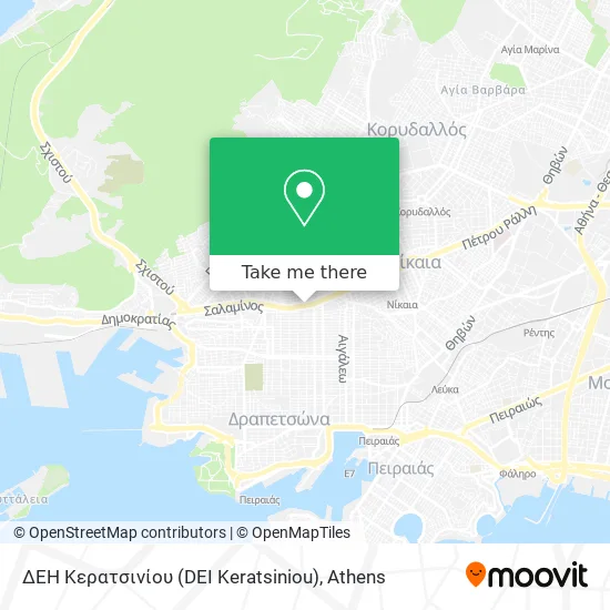ΔΕΗ Κερατσινίου (DEI Keratsiniou) map