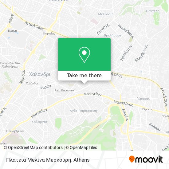 Πλατεία Μελίνα Μερκούρη map