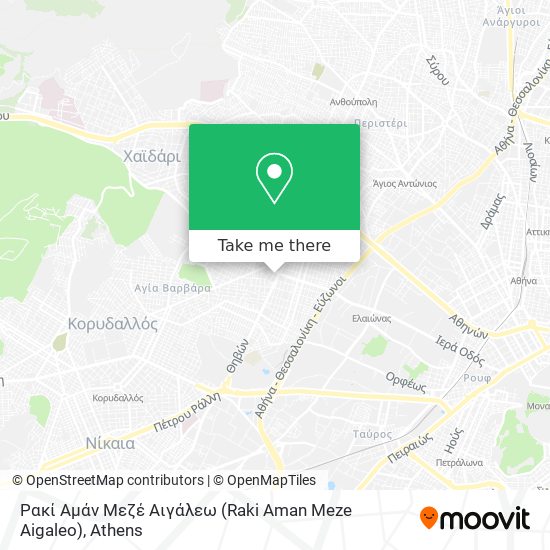 Ρακί Αμάν Μεζέ Αιγάλεω (Raki Aman Meze Aigaleo) map