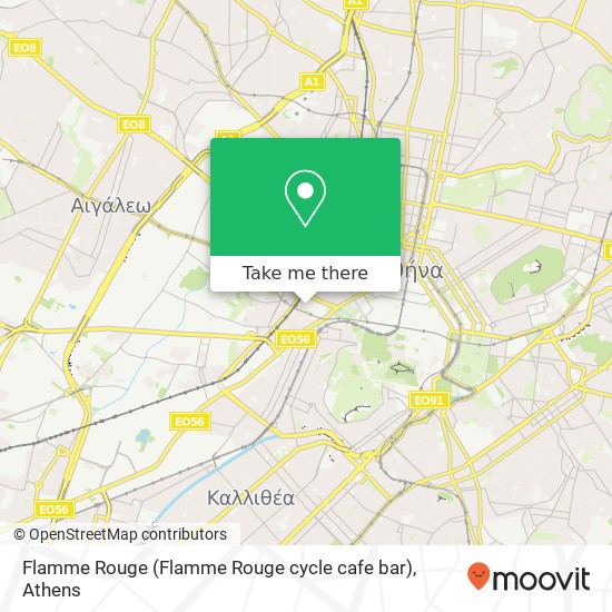 Flamme Rouge (Flamme Rouge cycle cafe bar) map