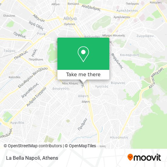 La Bella Napoli map
