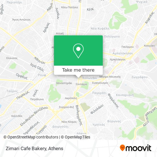 Zimari Cafe Bakery map