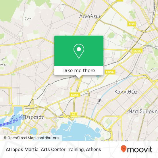 Atrapos Martial Arts Center Training map