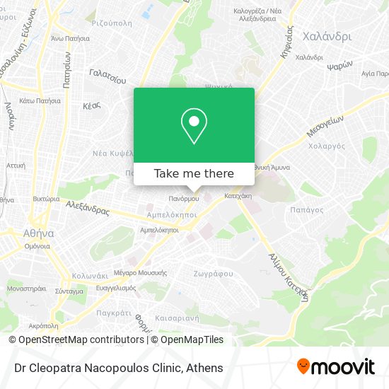 Dr Cleopatra Nacopoulos Clinic map