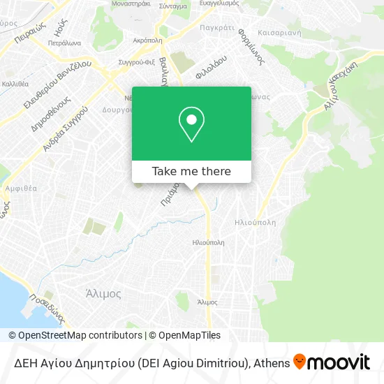 ΔΕΗ Αγίου Δημητρίου (DEI Agiou Dimitriou) map