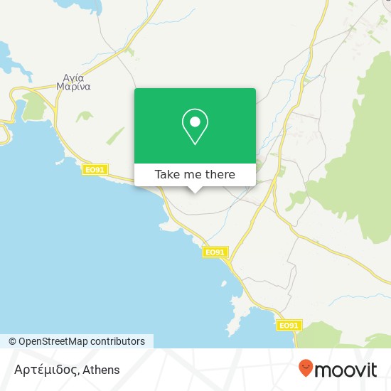 Αρτέμιδος map