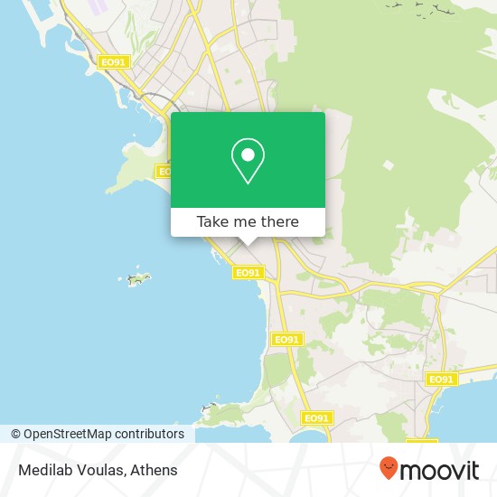 Medilab Voulas map