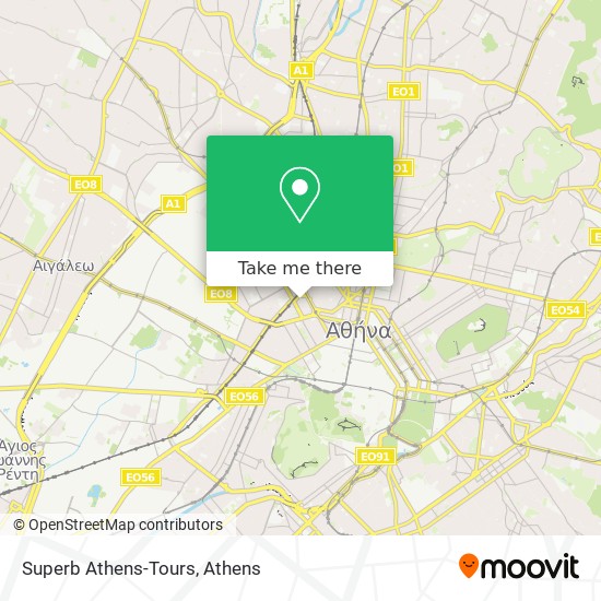 Superb Athens-Tours map